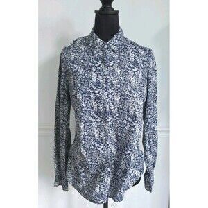 NEXX New York Floral Shirt 100% Cotton Long Sleeve Size M